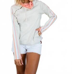NEW AMPERSAND AVE doublehood sweatshirt in disco queen